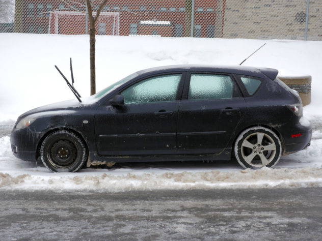 Voiture glacée